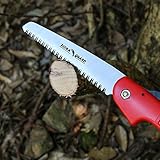 FLORA GUARD Folding Hand Saw, Camping/Pruning Saw with Rugged 7" Professional Folding Saw(RED)