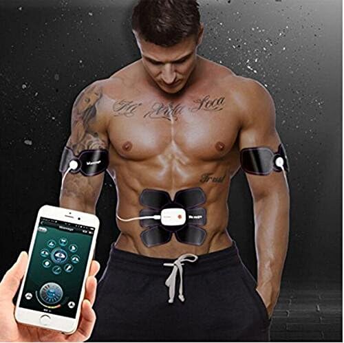 Fengyuan EMS Abdominal Belt Fitness Machine Training Pad Automatically Abdominal Muscle Training Abdominal Arm Strength 15 Stage Adjust 8 Mode USB Rechargeable Unisex