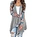 Produktbild Damen Weste Lose Ärmellos Strickjacke Casual Wasserfall Jacke Asymmetrisch Schnitt Langarmshirt Elegant Locker Oversive Kimono Cardigan Herbst Winter Jacke Strickwaren von Innerternet