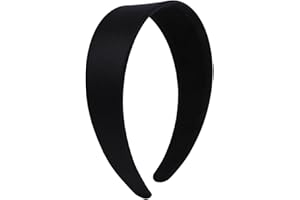 HAWPASY Serre Tete Large Femme 4 Cm, Serre Tête Noir Large Femme En Plastique Léger Et Confortable, Sert Tete Classique Pour Coiffures Variées, Accessoire Cheveux Élégant Pour Et Enfant