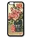 Produktbild Custom IPhone 6S Haut Custom 0057688 Retro Floral Postkarte 1 Schutzhülle für iPhone 6 Plus 55 TPU Material schwarz iPhone 6S Haut