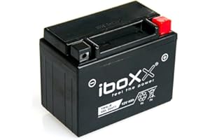MOTOX-TREME Motorrad Batterie YB4L-B GEL 12V kompatibel mit Yamaha YN 50 Neos, Bj. 1997-2015