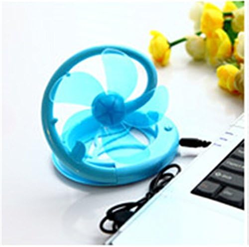 PANNIUZHE USB Mini Fan Portable Foldable Mini USB Fan For Laptop PC Notebook (Blue)
