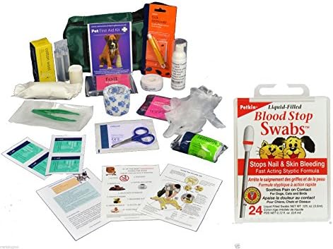 Warwick Comprehensive Pet First Aid kit includes Blood Stop Swobs