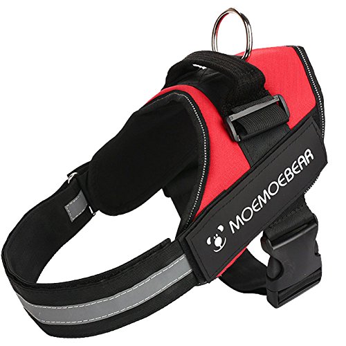 Preisvergleich Produktbild longwu Service Hundegeschirr Weste, für Haustiere, verstellbar Mesh Geschirr explosionsgeschützter Reise Weste mit Reflektierende Klettverschluss Patches und Griff