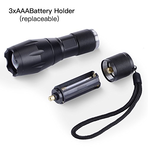 Nestling® LED Fahrradbeleuchtung Fahrradlampe Fahrradlicht Set inkl. Frontlichter und Rücklicht, Halterung, Zoombarer Effekt, 900 Lumen,3 Licht-Modi für Berg-Radfahren, Camping und täglichen Gebrauch - 5