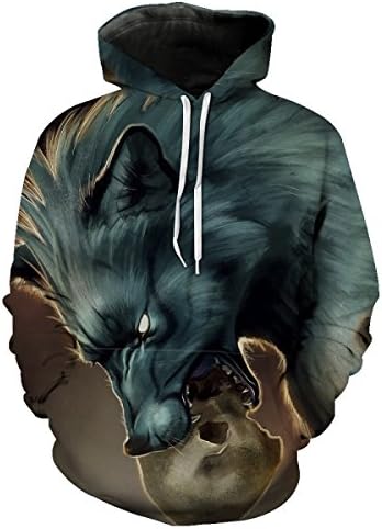 XNRHH Xmas Men and Women Lovers Loose Large Size Street Style Garnet Pattern Hooded Sweater Hoodies Pullovers Sweaters Baseball Clothing,PhotoColor-L