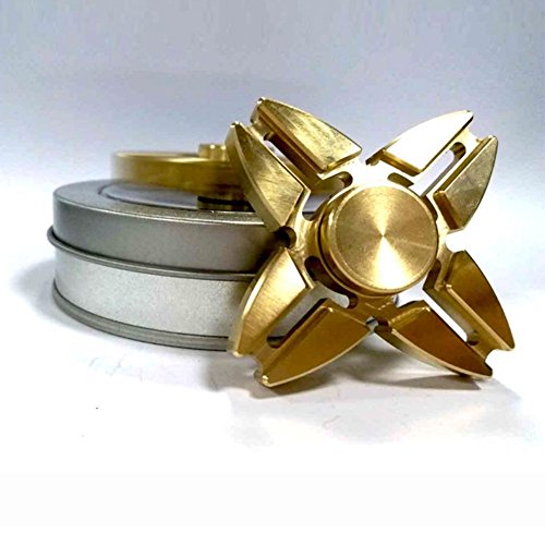 Gifts4uUK Four Corner Pure Copper Triangle Fidget Spinner Metal EDC Focus Toy Premium Bearing High Speed Spins Gifts4uUK Four Corner Pure Copper Triangle Fidget Spinner Metal EDC Focus Toy Premium Bearing High Speed Spins