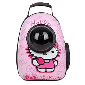 SRI Astronaut Pet Cat Dog Puppy Carrier Travel Bag Space Capsule Backpack Breathable (Kitty Pink)