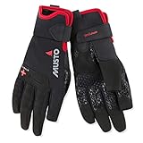 Dynamische Bewegung. Musto Perfomance Segeln Yachting und Dinghy Lange Fingerhandschuhe Schwarz - Erwachsene Unisex - Leichtgewicht. Atmungsaktiv - Leichtes Stretch