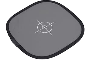 VELATEMOR Grått Kort Vitbalanskort 30 Cm, 18% Exponeringsfotograferingskort, Vikbar Fokusbräda Dubbelsidig med Bärpåse för Ka