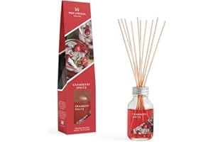 Wax Lyrical Cranberry Spritz Reed Diffuser 100ml | Bright & Festive | Red Winter Berry Scent