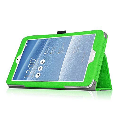 Fintie Asus ME181CX Folio Hülle Case – Slim Fit Schutzhülle Cover Tasche Etui für Asus ME181CX ProSieben Entertainment Pad 20,3 cm(8 Zoll) Tablet-PC (Asus MeMO Pad 8 ME181C), Grün - 8