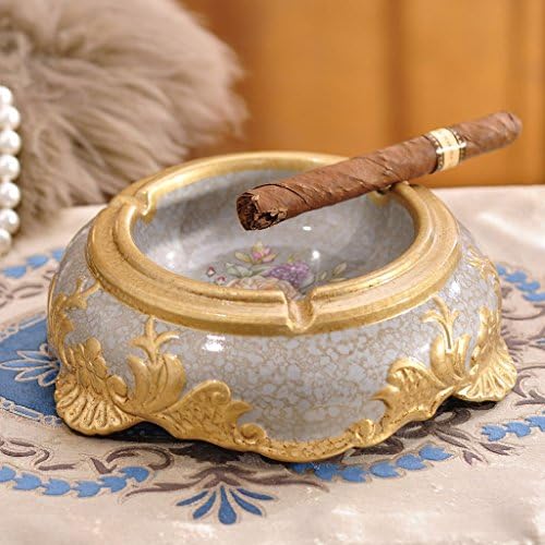 Hyun times European-style coffee table ashtray round ashtray furnishings resin crafts ornaments decorations Desktop luxury