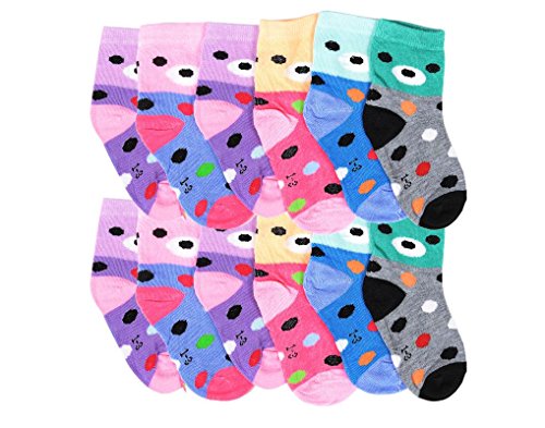 DevilKids Boys|Girls Soft Touch Cotton Rich Socks (Pack of 12) for age 1-2 years