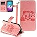 Produktbild Neu ISENPENK Samsung Galaxy J3(2016)/J320/J3(2016) Duos Hülle Leder [Rosa] Wallet Magnet,Tiere Muster 3D Panda Galaxy J3(2016)/J320/J3(2016) Duos Flip Case Tasche Handyhülle Lederhülle 3-in-1 Bookstyle Geldbörse Tasche,Ständer Standfunktion Schutzhülle Tasche Credit Card Slots
