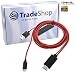 Produktbild Micro USB zu HDMI Kabel 2m Full HD 1080P HDTV Adapter Adapterkabel für ZTE Blade S6 V6 Era Grand Memo Grand S2 Grand X In Nubia X6 Z7 PF112 HD Star 2