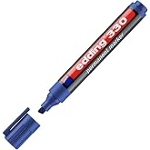 edding 330 permanent mark&ouml;r - mavi - 1 kalem - 1-5 mm kesik u&ccedil;lu