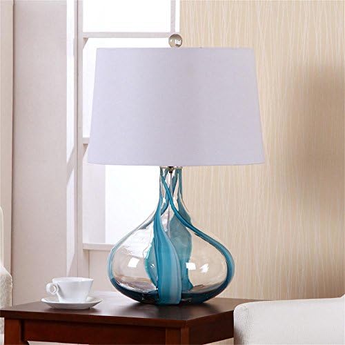 Ideal reading light-- European American modern minimalist fashion creative glass table lamp Living room bedroom bedside nightstand table lamp --Desk and bedside lighting