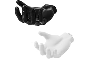 Amesor 2 uchwyty na piłkę, uchwyt ścienny w kształcie ręki, uchwyt na piłkę, uchwyt ścienny, stojak do prezentacji, do koszykówki, piłki nożnej, kluczy, słuchawek, mydła (14 × 10 × 8 cm)