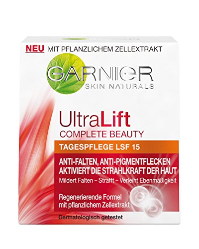 Garnier Ultra Lift Complete Beauty straffende Anti-Falten Tagespflege (sensitive Gesichtscreme mit natürlichem Pro-Retinol, LSF 15 – dermatologisch getestet) 1 x 50ml - 2