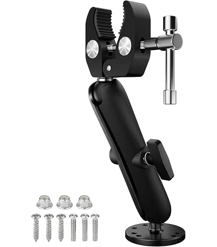 FACAIIO Support Stabilisateur Pour Moteur De Pêche à La Traîne – Acier Inoxydable 304, Pivot 180°, Compatible Minn Kota Terrova/PowerDrive/Ulterra (2007-2023)