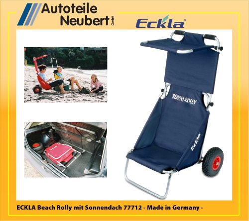 Preisvergleich Produktbild Eckla Beach Rolly mit Sonnendach Blau