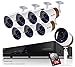 Produktbild ELEC AHD 720P 2000TVL 8 Kanal Video Security System DVR und 8 wetterfeste Indoor / Outdoor 1.3MP CCTV Kameras mit IR Nachtsicht LEDs Remote Viewing, 1TB Festplatte vorinstalliert