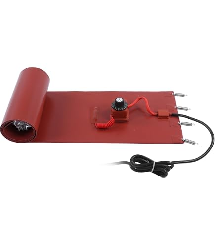 DOJA Barcelona Silikon Heizmatte 200W – 116x210mm, Mit Thermostat, Für Industrie, Haushalt & Hobby