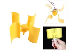 Hancend Generatore Eolico Verticale-Turbine a Motore di Piccole Dimensioni Lame Breeze Elettricità Kit Fai da Te Modello scientifico per dimostrazione