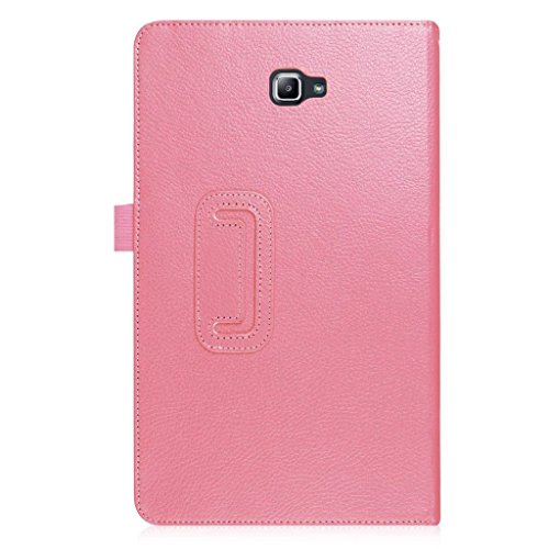 Samsung Galaxy Tab A 10.1″ Hülle, COLJOY Kunstlederhülle Tasche Zeitlosen Stil Etui Schutzhülle mit Standfunktion für Samsung Galaxy Tab A 10.1″ SM-T580 T585 – Rosa - 4