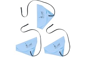 SAUYRASR 3Pcs Flöte Reinigungstuch für Innenrohr, Klarinette Swab Cloth, A-förmiges Design Reinigungsset Tuch für Piccoloflöte, Sax Saxophon, Musikinstrumente (Blau)