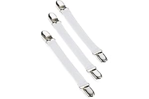 Leifheit Strykbräda Klämmor, Vit, 16-35 cm, Paket med 3 | Spänn fast strykbrädsöverdraget skrynkelfritt och halkfritt, snabb