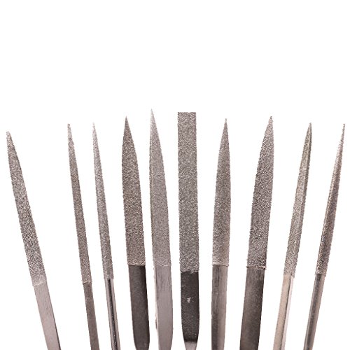 MagiDeal 10pcs Weiche Griffnadel Feilen set Schlüsselfeilensatz - 7