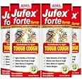 AIMIL Jufex Forte Syrup - 100ml (Pack of 4) | Ayurvedic Herbal Syrup for Tough Cough, Sore Throat, Congestion and Respiratory Wellness | Non-Alcoholic & No Drowsiness