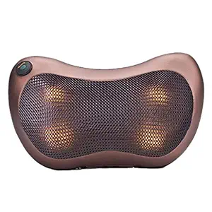 vaio creation Electronic Massage Pillow Massager Cushion Car Lumbar Neck Back Shoulder Heat Pillow Deep Kneading Corded Electric Massager Relax Pain Back Pillow for Car Home Office Massager