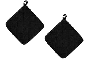 Csirnto Presine da Cucina in Cottone 2 Pezzi Presina Resistente Guanti da Forno Set Panni per Pentola Presine Quadrato per Cucina Presina Cucina