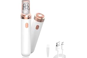 LONGGAOGAO Soft Skin Facial Hair Remover,2025 New Soft Skin Facial Hair Remover,SoftSkin Women Face Epilator with Smart Light 2-in1 for Face & Body, Painless & Portable, White