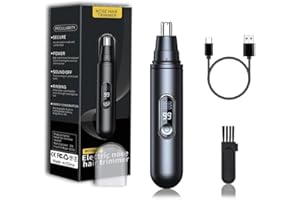 YiYunTE - Tagliacapelli per capelli da donna, con display a LED, impermeabile, per rimuovere i peli del naso per orecchie sopracciglia e viso