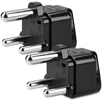 DINIC Reisestecker Südafrika/Indien - 3-polig Schutzkontakt Adapter