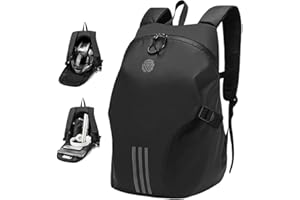 A.B Crew Motorcycle Helmet Backpack with Multiple Compartments Motorbike Helmet Backpack Motorcycle Helmet Storage Bag for Both Men and Women
