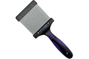 Groomers World - Firm Flexi Slicker Brush - Suitable for Poodle, Doodle, Bichon Dog Breeds - Large