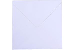 Vaessen Creative 200112-1201 Sobres Para Tarjetas, Cuadrado Grande, Blanco, Set De 5, Tarjetas A Juego Disponibles, Blanco