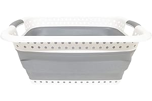 7H Sevenon 184335 Cesta para La Colada Plegable Gris