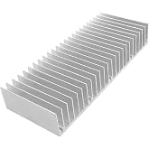 Alkatronik 15cm x 6cm x 2.5cm Al&uuml;minyum Metal Soğutucu Blok Radyat&ouml;r Amfi Led Entegre Transistor Vga Ram Memory