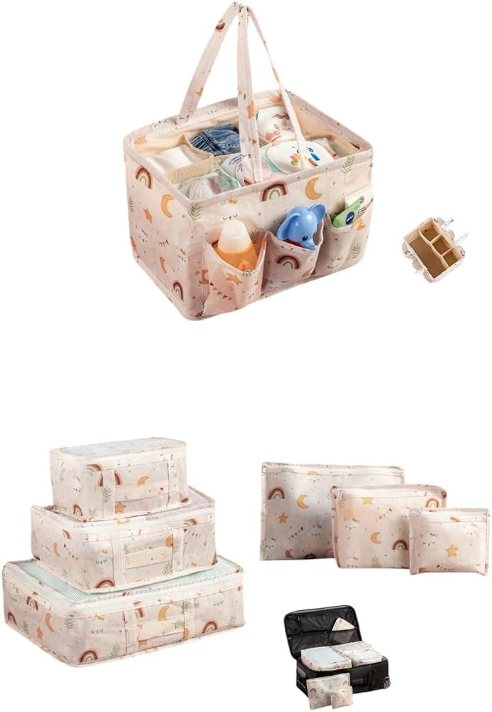 Meleni Baby 7'li Yenidoğan Hastane Çıkış Organizer Set - Bölmeli Bebek Bakım Çantası - Valiz İçi Düzenleyici