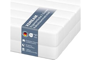 XDREAM Pure 7-zons madrass 180 x 200 cm | H4 (hårdhetsgrad 4) fast
