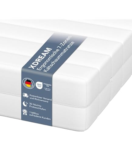 DREAMSTAR Easy Flex Orthopedisch Koudschuim Matras 120x200cm - 13cm Hoog, 7 Zones, H2/H3, Oeko-Tex