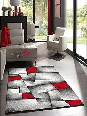 Unamourdetapis Un Amour de Tapis 30048 Brillance Ultimate Tapis de Salon Moderne Polypropylène Rouge 160 x 230 cm