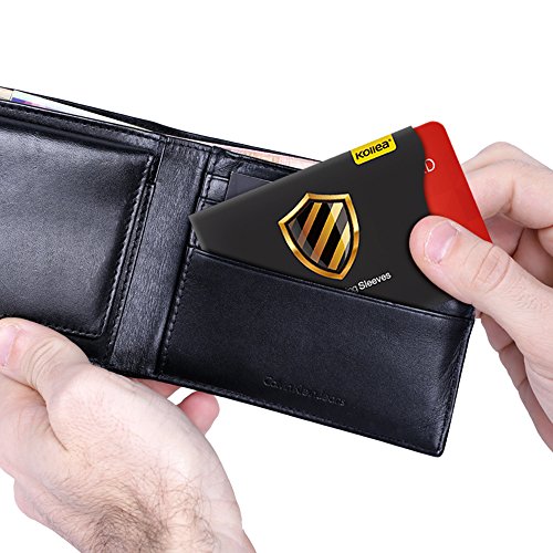 Bloqueo RFID  Kollea Tarjeteros para Tarjetas de Credito y Pasaporte  14 Protectores Tarjeta Credito   4 Protectores Pasaporte 